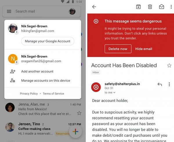 移动端Gmail即将启用第二代Material设计语言